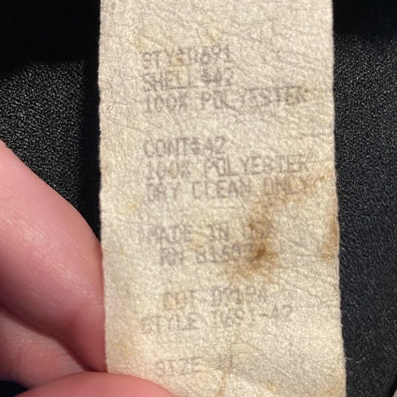 La Belle women’s size vintage 11 black button down dress made in USA - Picture 7 of 9